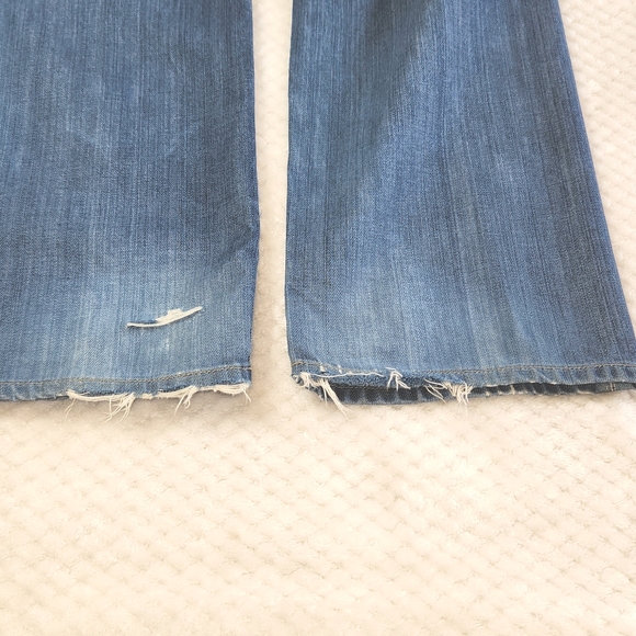 GUESS MENS JEANS W34 L30 LINCOLN DISTRESSED WASHED BLUE DENIM PREOWNED - Picture 15 of 15